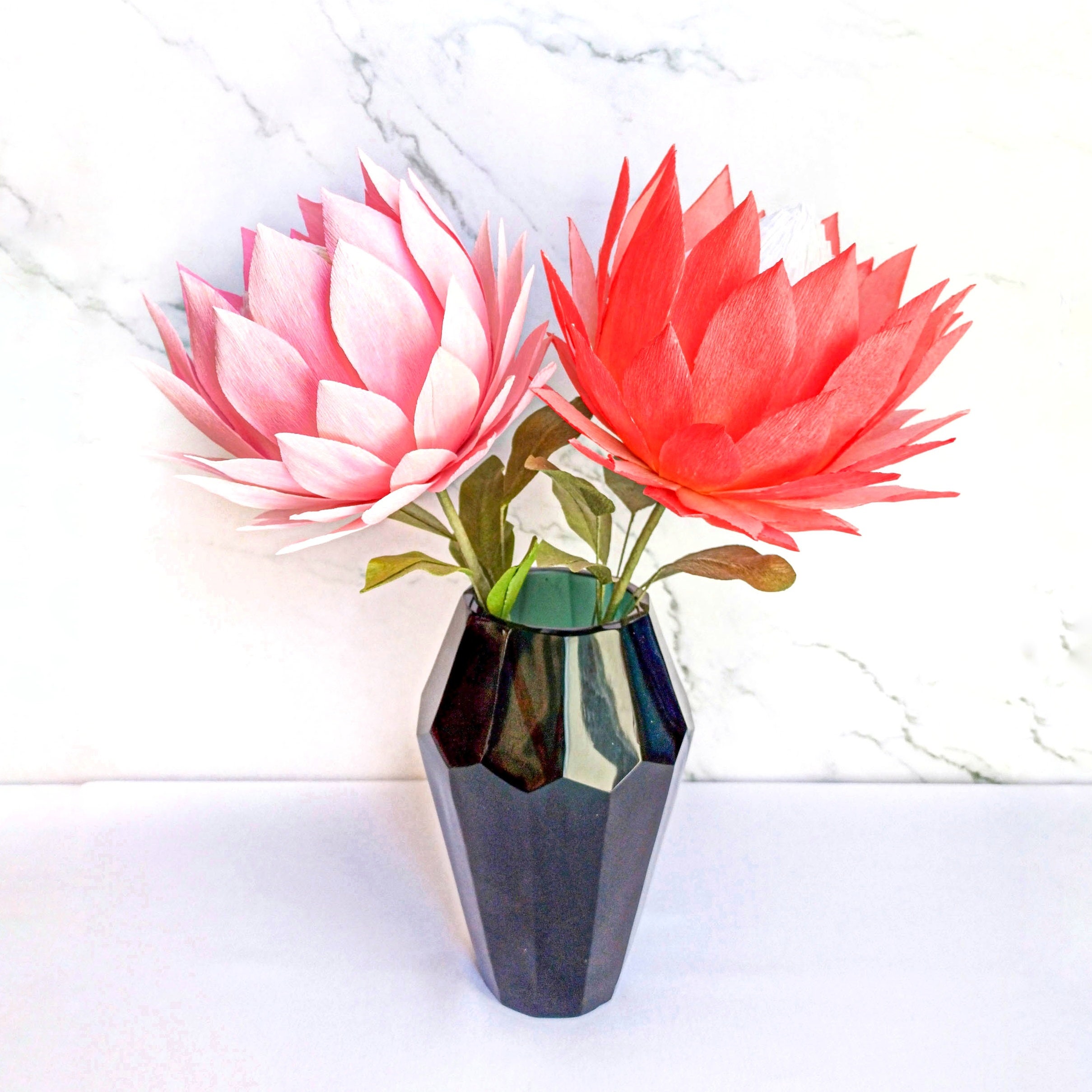 Paper protea crepe paper flower king protea handmade paper Etsy