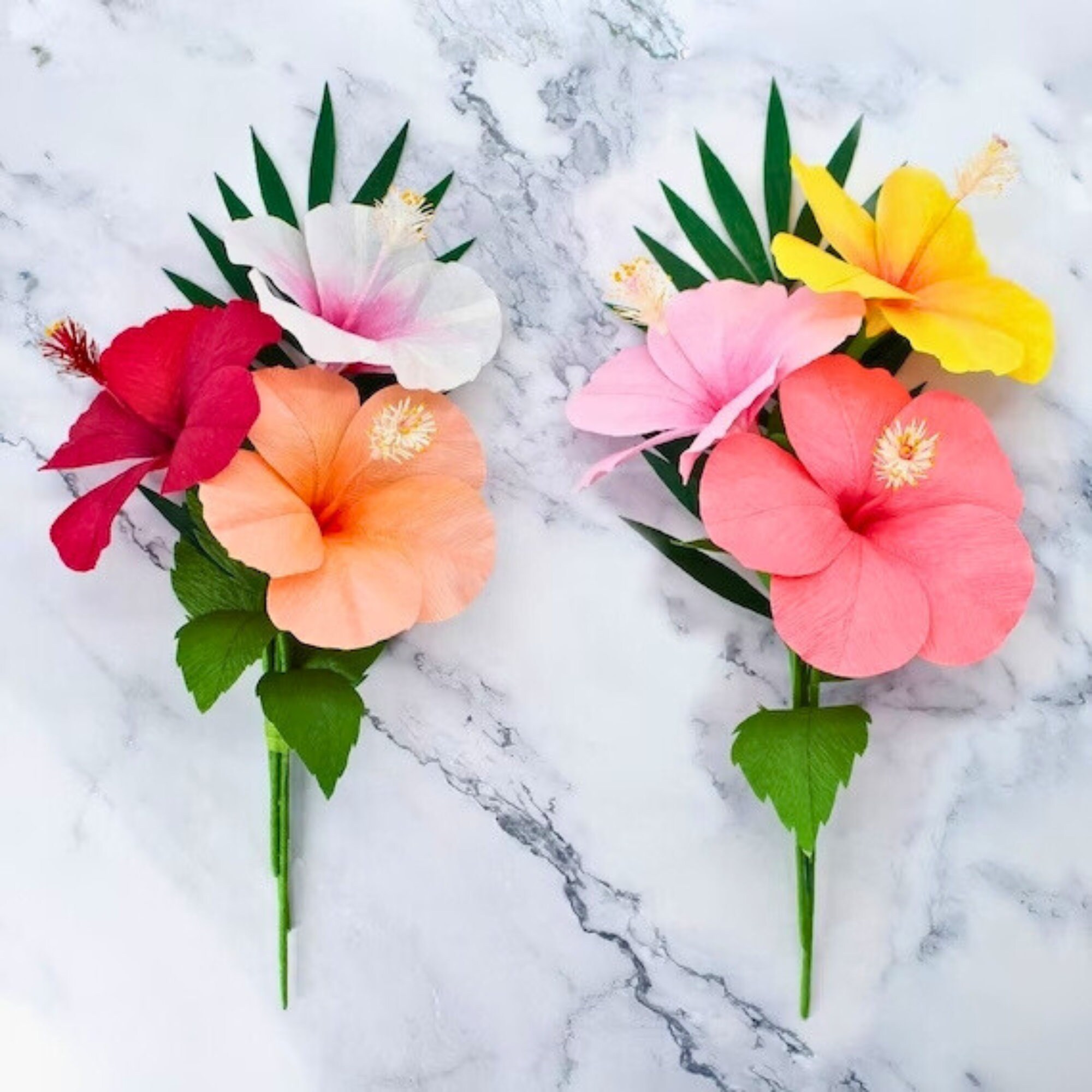 May Member Make: Crepe Paper Hibiscus Flowers - Lia Griffith