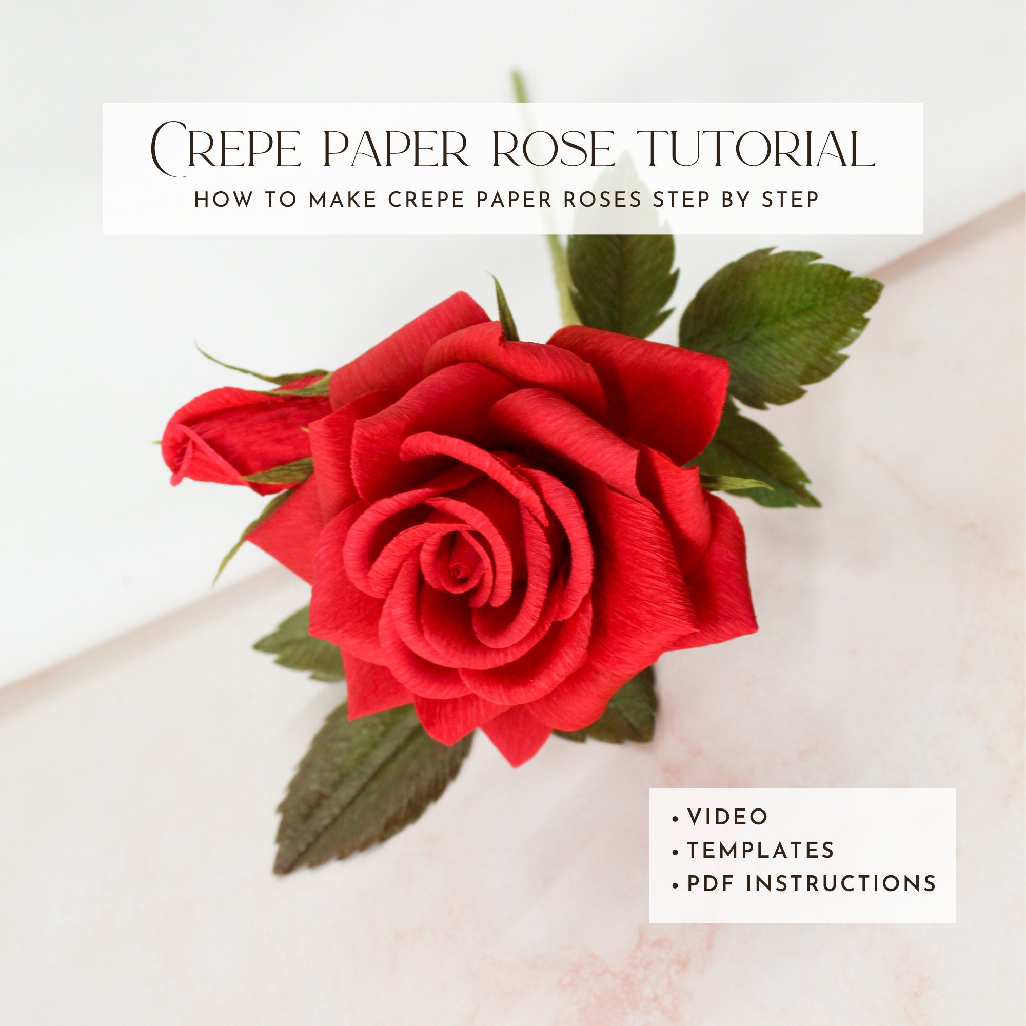 Paper Flower Tutorial: Storybook Paper Roses – Smile Mercantile