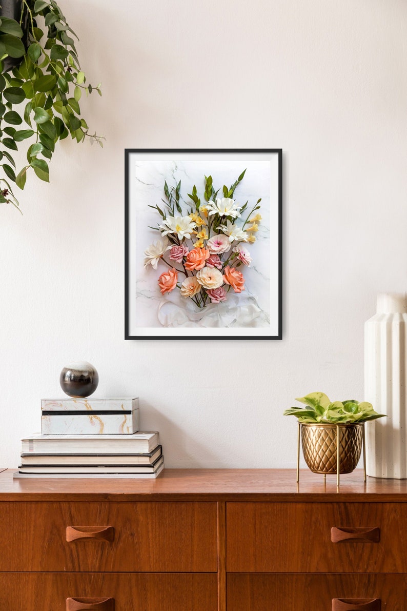 Floral Wall Art Download Digital Download Floral Print Etsy