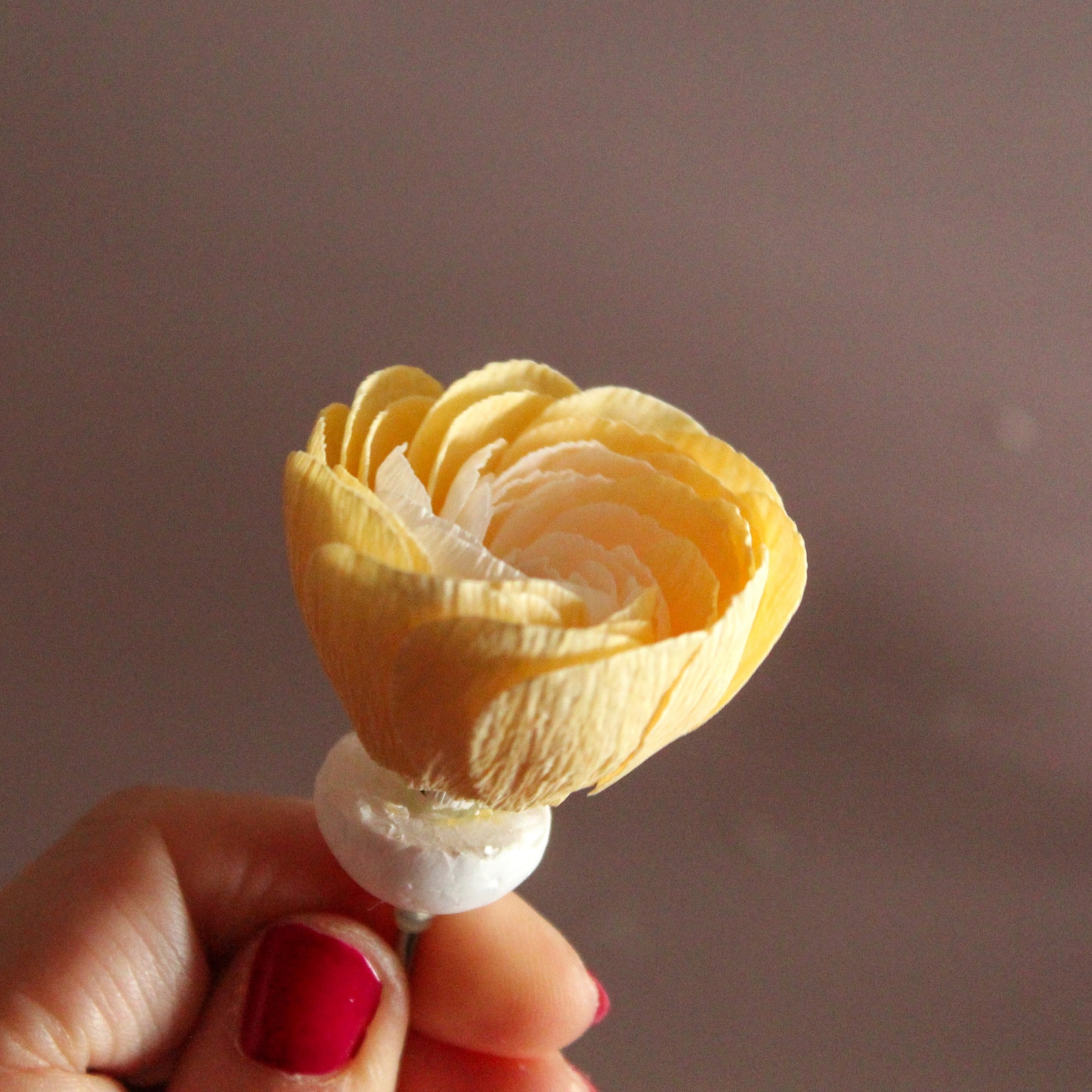 Crepe Paper Ranunculus Template Pdf Paper Flower Tutorials Etsy