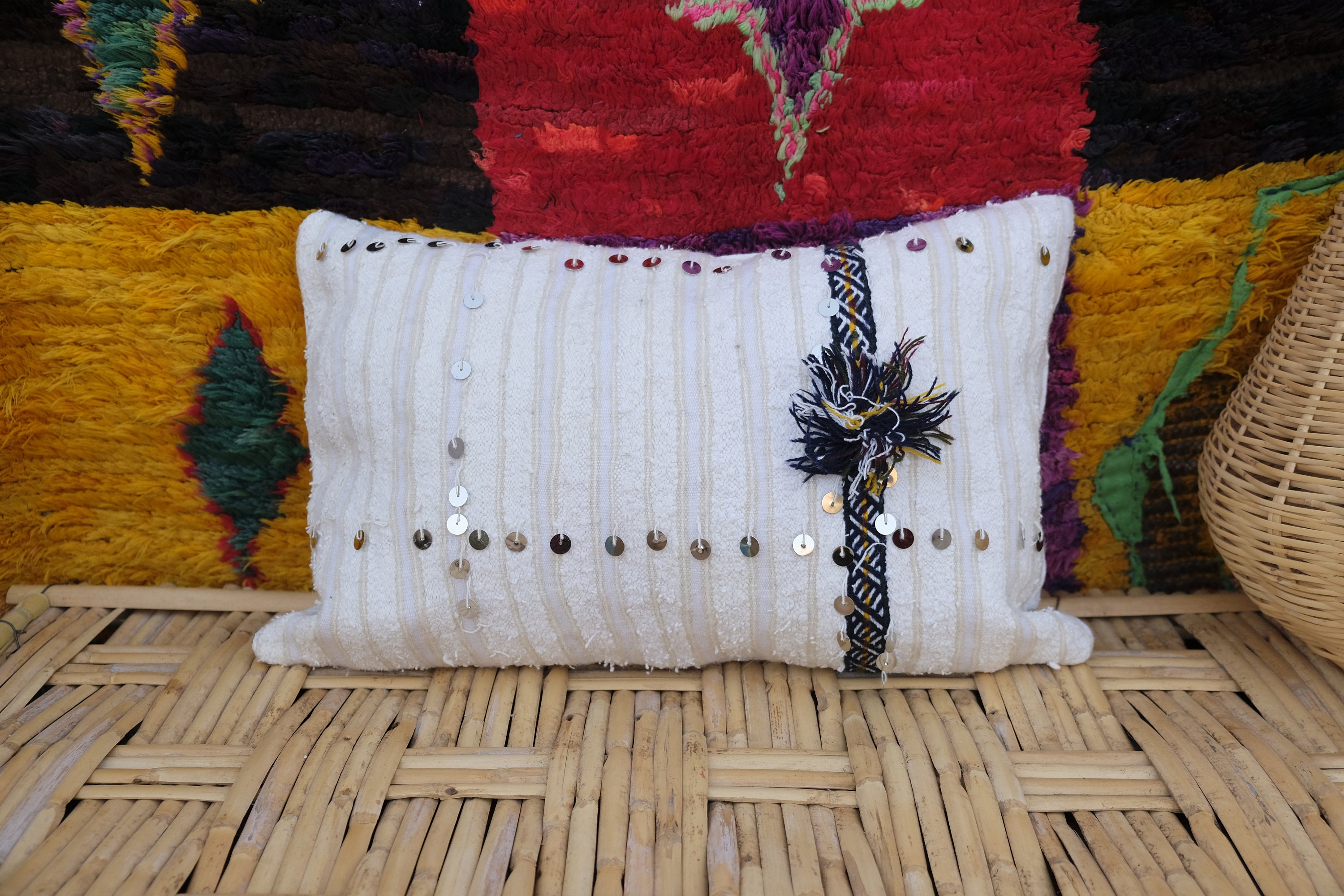 Funda de almohada almohada de piso decoración marroquí boda | Etsy