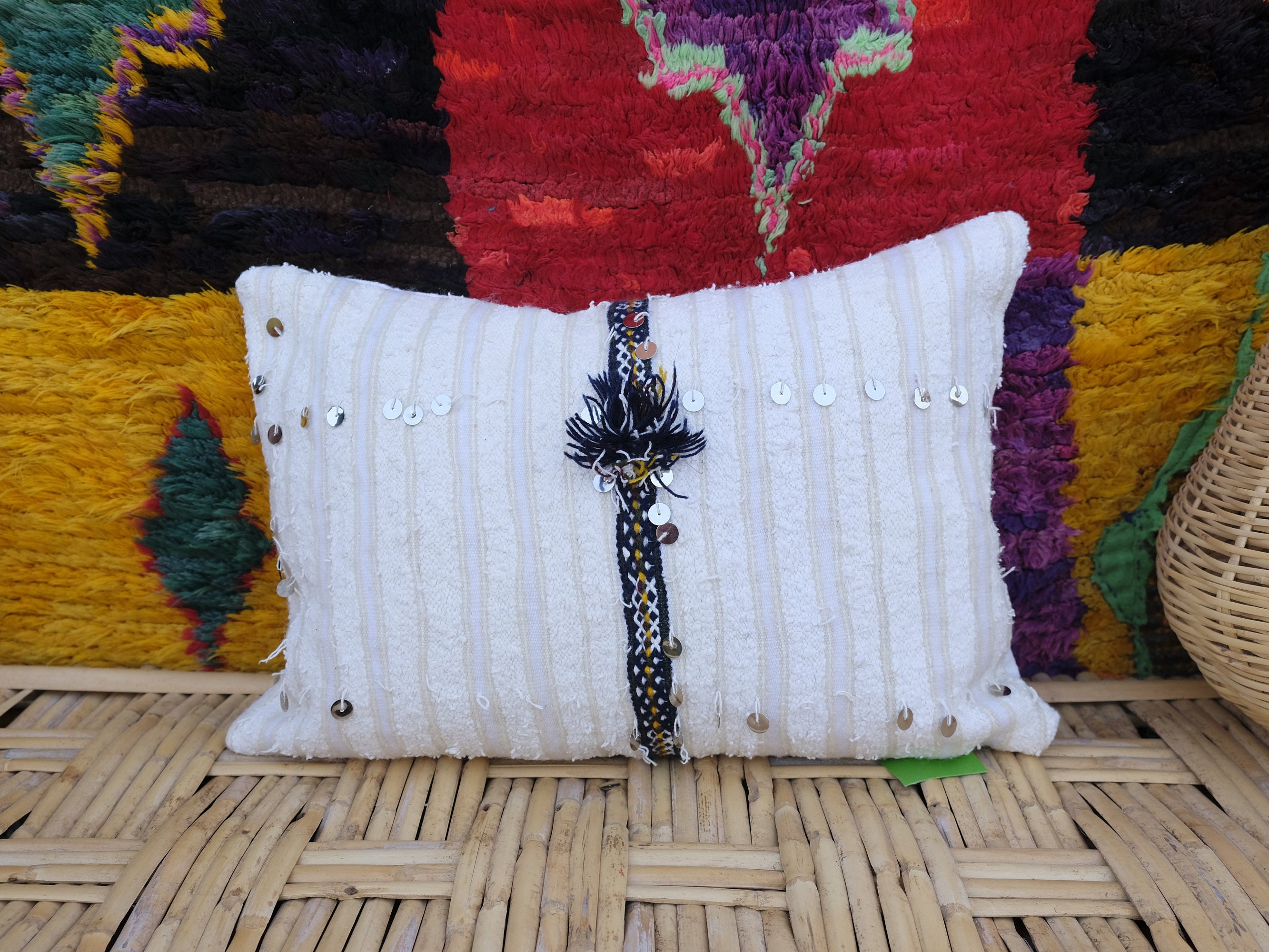 Funda de almohada almohada de piso decoración marroquí boda | Etsy