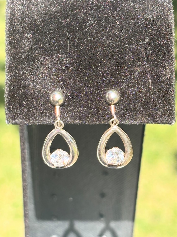 Vintage Sterling Silver Screw Back Earrings