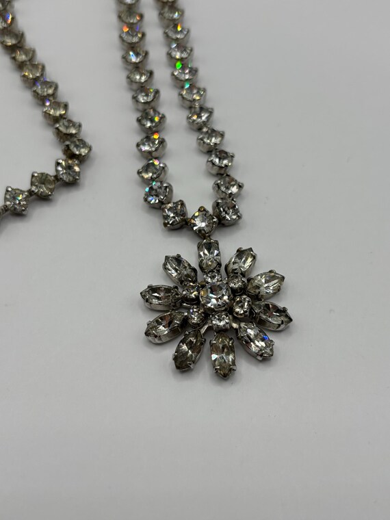 Vintage Signed Kramer Rhinestone Statement Neckla… - image 3
