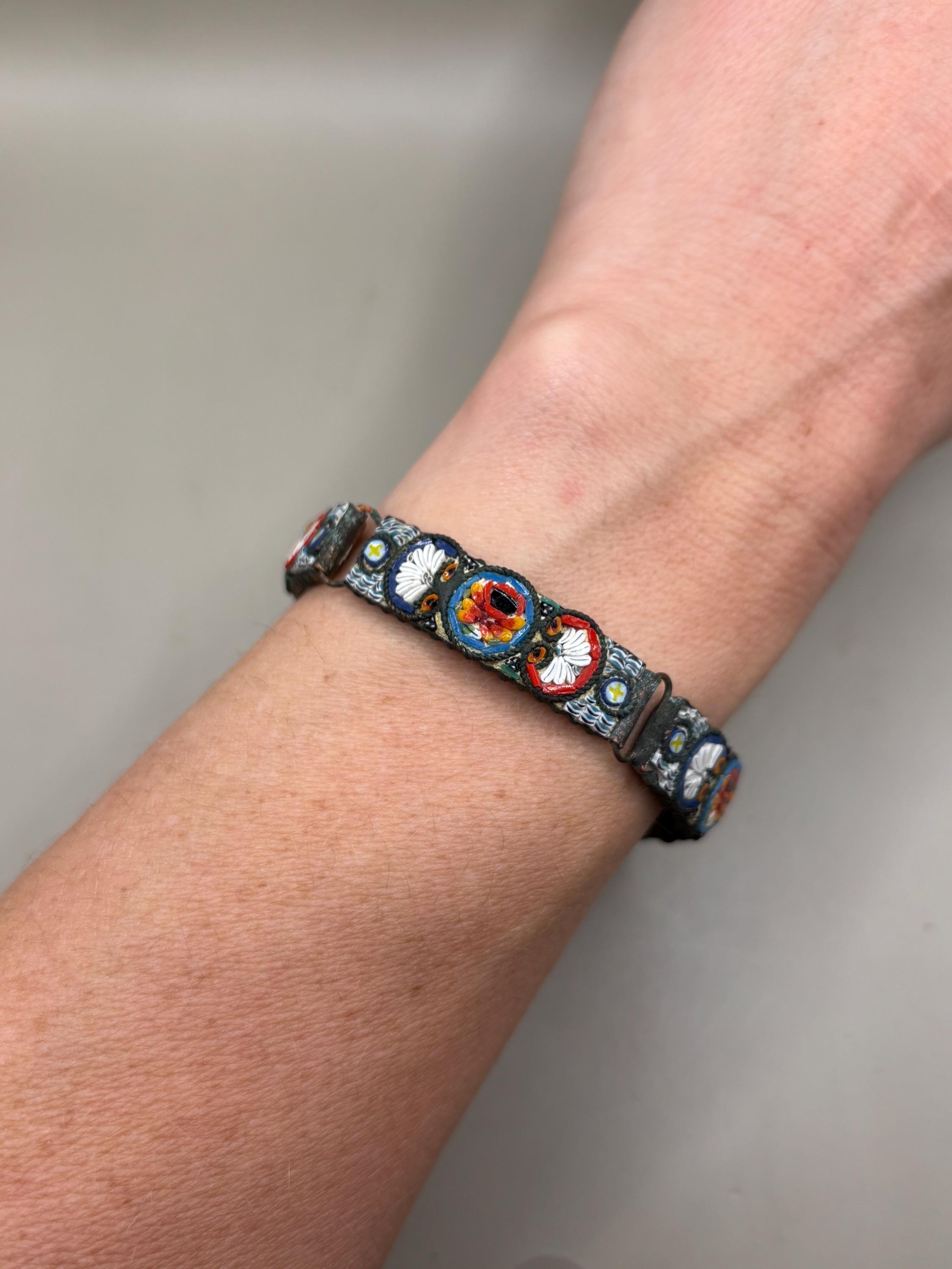 Italian micro mosaic bracelet - Etsy 日本