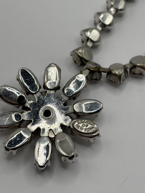 Vintage Signed Kramer Rhinestone Statement Neckla… - image 4