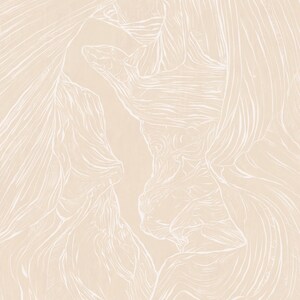 Antelope Canyon Western Downloadable Print Beige and White