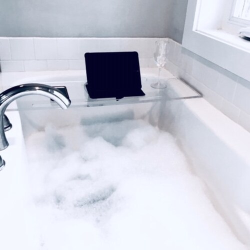 One Sided Acrylic Bathtub Tray for Traditional Bathtubs Etsy