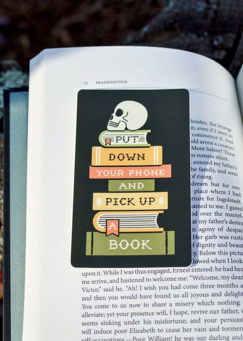 Pick Up A Book Vinyl Waterproof Sticker image 0