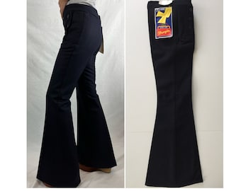 60s DEADSTOCK Sailor Trousers, 60s DEADSTOCK Blue Bell Wranglers, 60s Flares, 60s Deadstock Wranglers, Size xxs, xs s