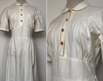 1940s CC41 ST MICHAEL Nightgown, 1940s Flannelette Nightgown, 1940s Nightie, 1940s Lingerie, CC41 Nightgown, 1940s Nightgown