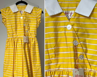 1950s DEADSTOCK Girls Dress, 1950s Girls Dress, Young Warwick, Size 32