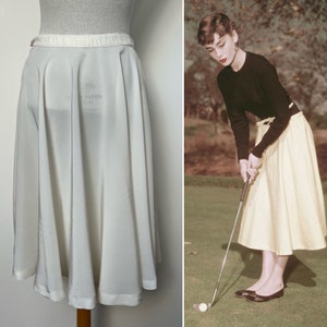 White 50s Skirt Etsy
