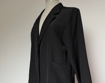 1980s ST MICHAEL Oversized Wool Mix Jacket, 1980s Blazer, 1980s Lightweight Jacket, Size M
