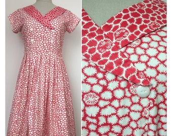 50s Day Dress, 50s dress, 50s Sun Dress, 50s Summer Dress, 50s Novelty Print