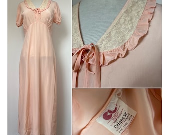 CC41 Nightgown, 40s Nightgown, 40 Nightie, CC41 Nightie, CC41 Lingerie, 1940s Lingerie