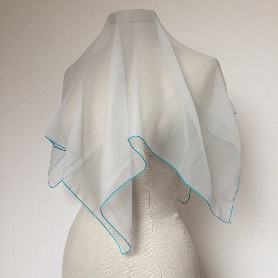 50s Chiffon Scarf, 50s Scarf