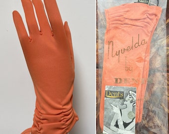 1960s Deadstock Gloves, Dents Gloves, Orange Gloves