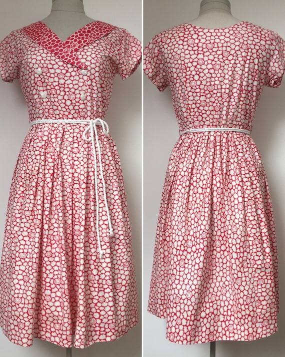 50s Day Dress, 50s dress, 50s Sun Dress, 50s Summ… - image 3