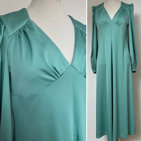 1970s RADLEY Maxi Dress, 1970s RADLEY Dress, British Boutique, 1970s Maxi Dress, 1970s Crimplene Dress