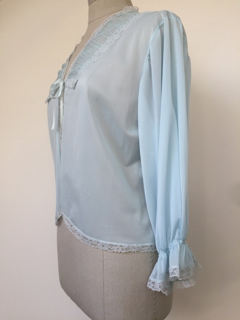 Vintage bed jacket with long sleeves