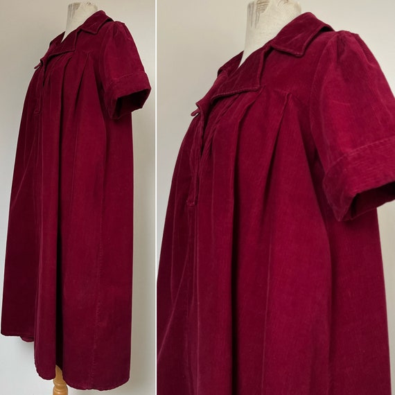 1970s LAURA ASHLEY Corduroy Smock Dress, 1970s Sm… - image 2