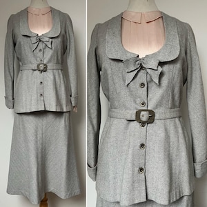 1940s Tweed Skirt Suit, W26”