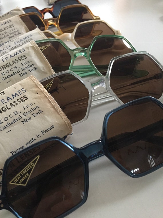 DEADSTOCK 60s 70s Selecta Sunglasses, 60s Hexagona