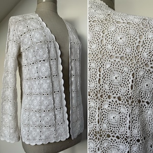 30s 40s Crochet Cardigan