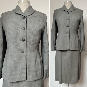 1940s 1950s Skirt Suit, W30”