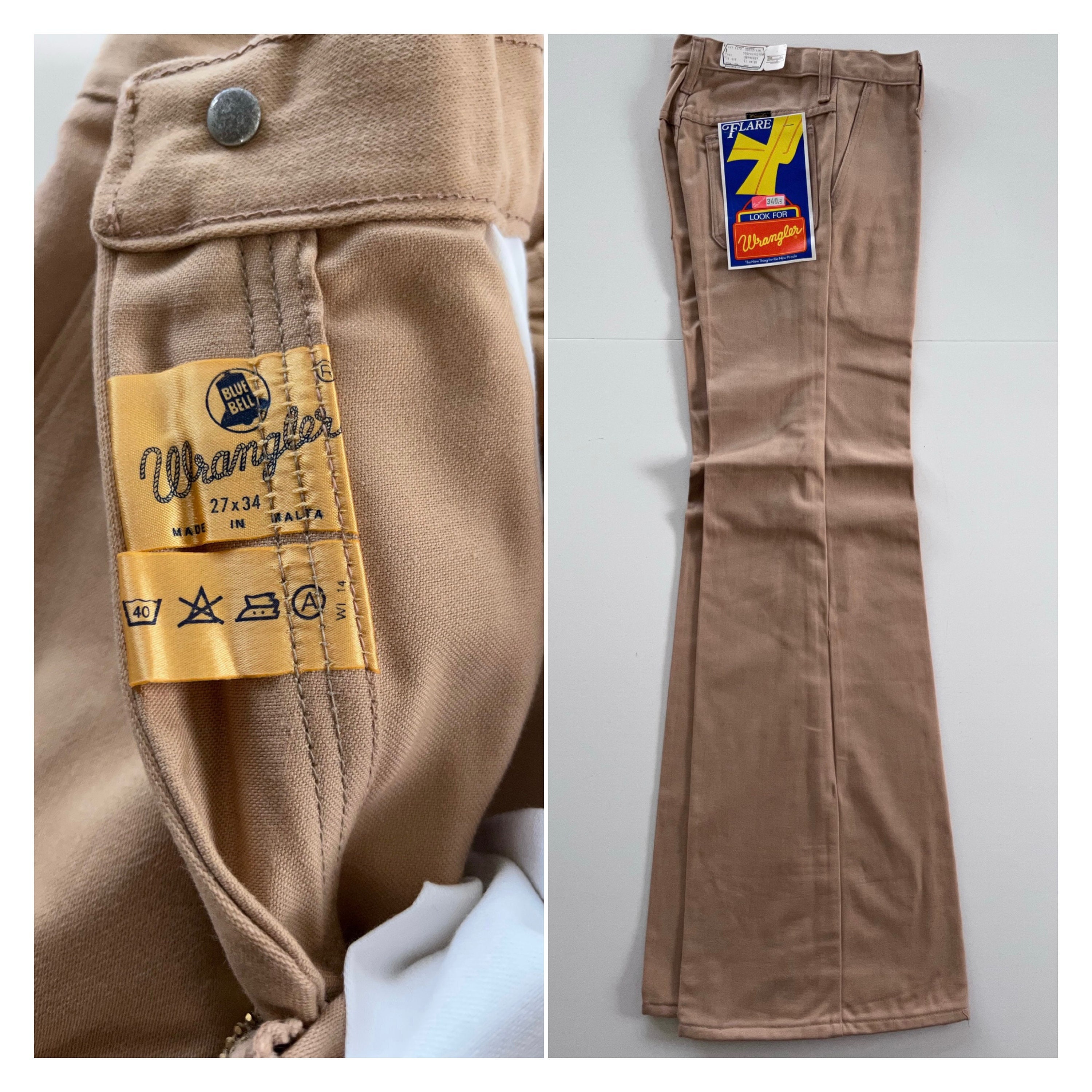60s DEADSTOCK Jeans, 60s Blue Bell Wranglers, 60s Flares - Etsy