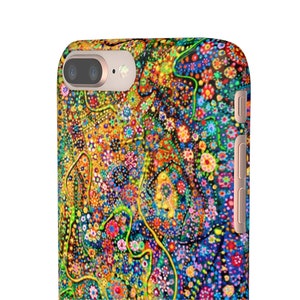 Dots Abstract Art Phone Case, Aesthetic Phone Cover, Tiny Dot Galaxy Painting, Samsung S10-S20 & iPhone 7-8-11-X-XR-XS-Max-Pro-Plus image 6