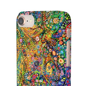 Dots Abstract Art Phone Case, Aesthetic Phone Cover, Tiny Dot Galaxy Painting, Samsung S10-S20 & iPhone 7-8-11-X-XR-XS-Max-Pro-Plus image 4