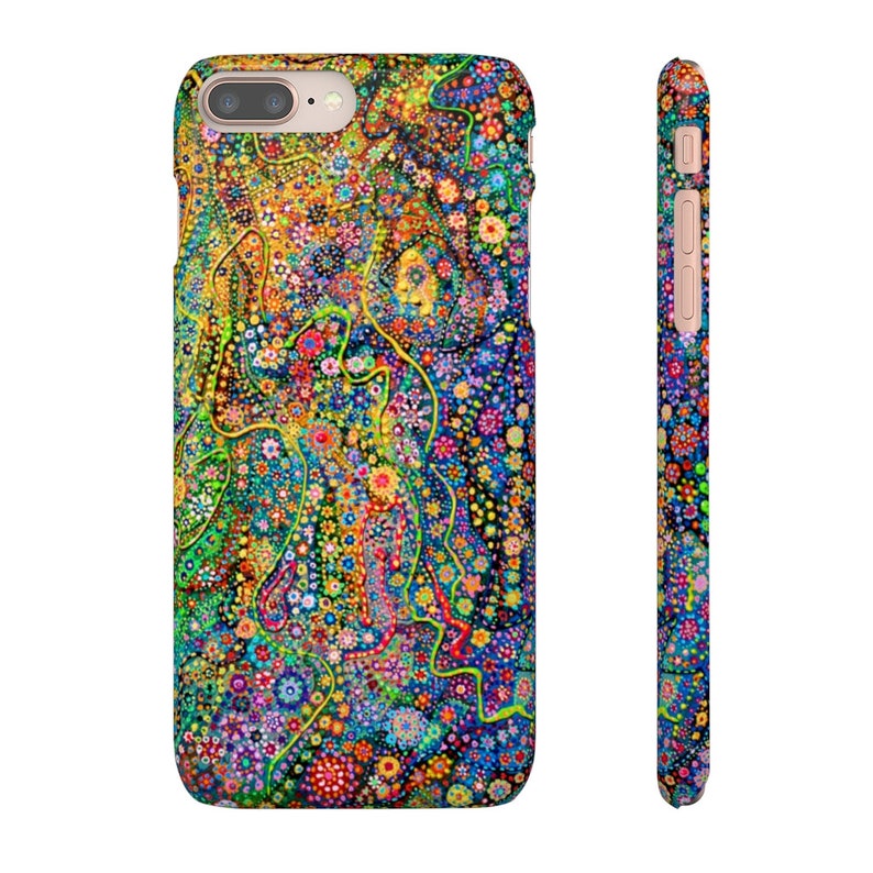 Dots Abstract Art Phone Case, Aesthetic Phone Cover, Tiny Dot Galaxy Painting, Samsung S10-S20 & iPhone 7-8-11-X-XR-XS-Max-Pro-Plus image 5