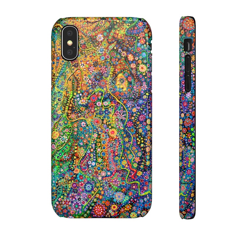 Dots Abstract Art Phone Case, Aesthetic Phone Cover, Tiny Dot Galaxy Painting, Samsung S10-S20 & iPhone 7-8-11-X-XR-XS-Max-Pro-Plus image 7