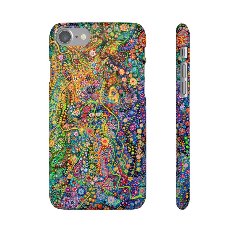 Dots Abstract Art Phone Case, Aesthetic Phone Cover, Tiny Dot Galaxy Painting, Samsung S10-S20 & iPhone 7-8-11-X-XR-XS-Max-Pro-Plus image 9