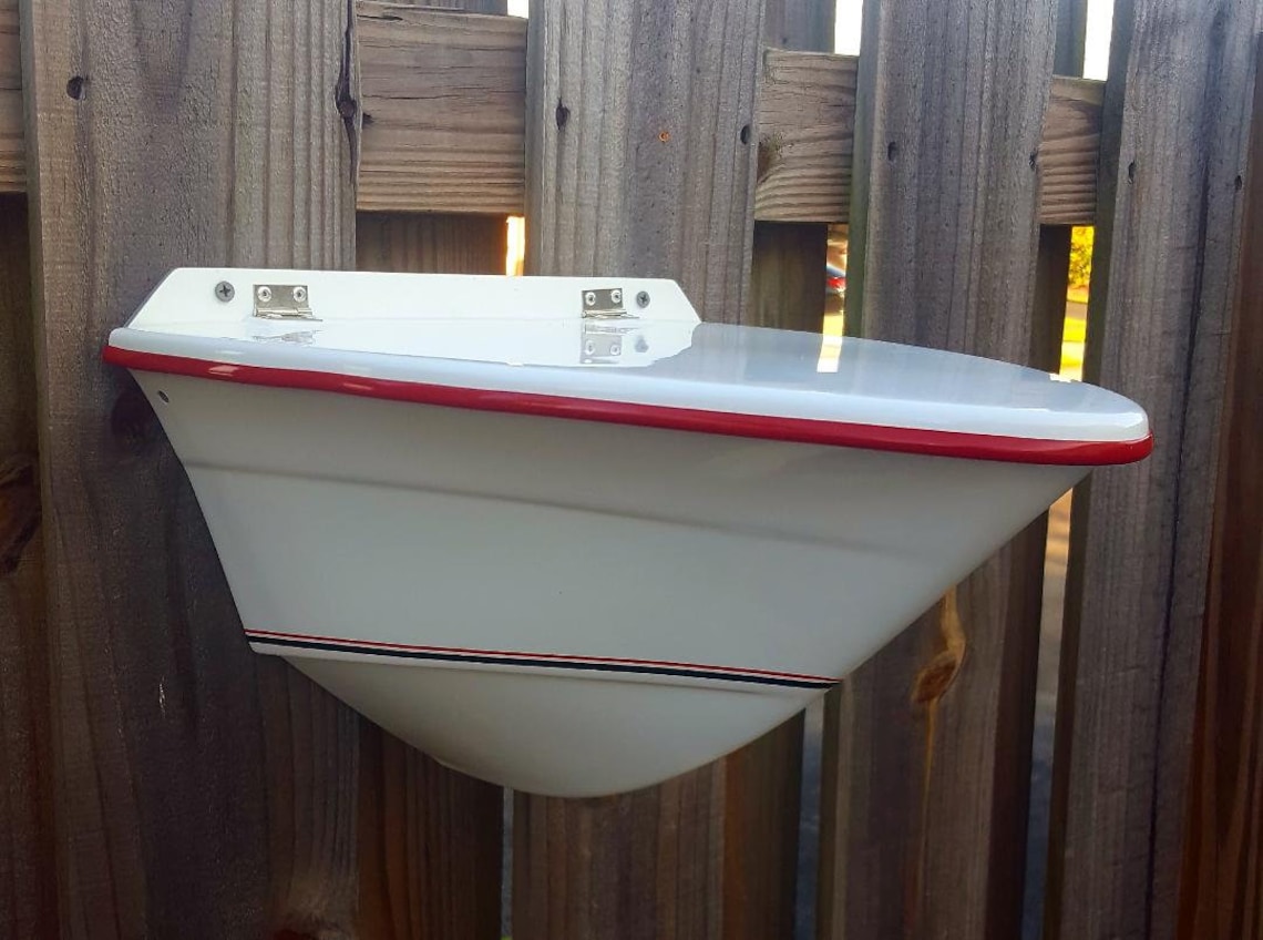 Wall Mounted Nautical Mailbox. Fiberglass and Gelcoat, No Wood, Will