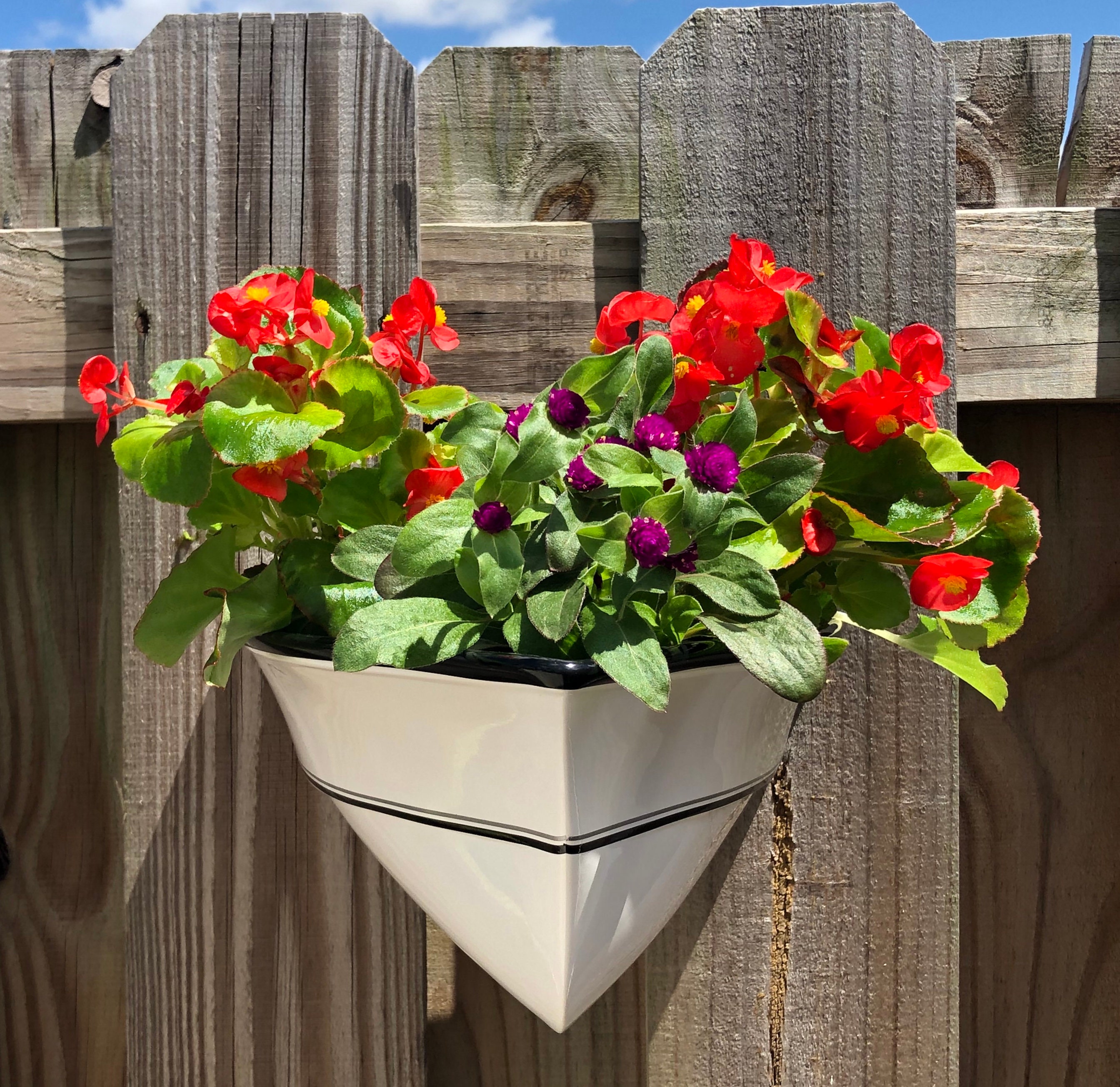 Wall mounted Nautical Planter, Fiberglass and Gelcoat, no wood, will never rot, no need for paint