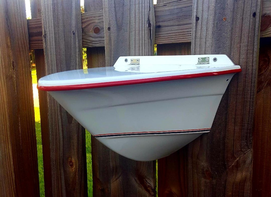Wall Mounted Nautical Mailbox. Fiberglass and Gelcoat, No Wood, Will
