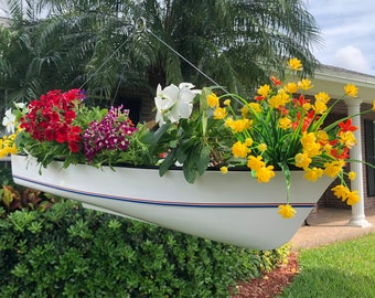 Hanging Nautical Planter, Fiberglass and Gelcoat, no wood, will never rot, no need for paint