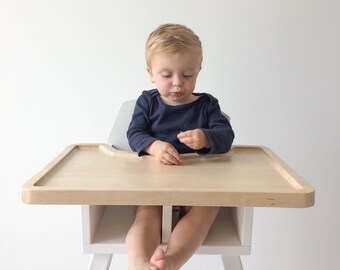 Witte houten kinderstoel PID Feed Kinderstoel Voedingsstoel voor peuter Veiligheidszitje voor babymaaltijden Babycadeau Moderne kinderstoel