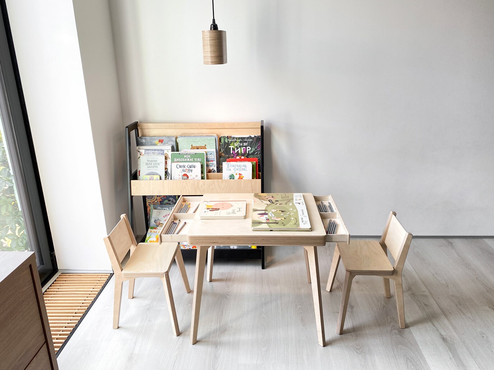 Table for TWINS With 2 Chairs and 2 Drawers for 15 to 8 - Etsy