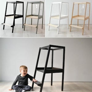 Convertible Helper Tower/Kids Table for one or two kids All in one, Learning Stool,Toddler Helper Tower, Kitchen Step Stool CV-21 image 10