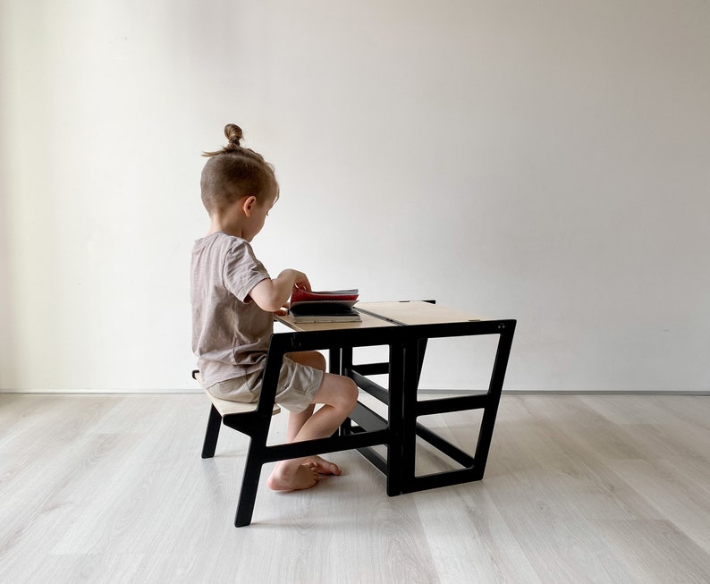 Convertible Helper Tower Сompact edition Super Light and Small, Learning Stool CV 12, PIDkids image 8