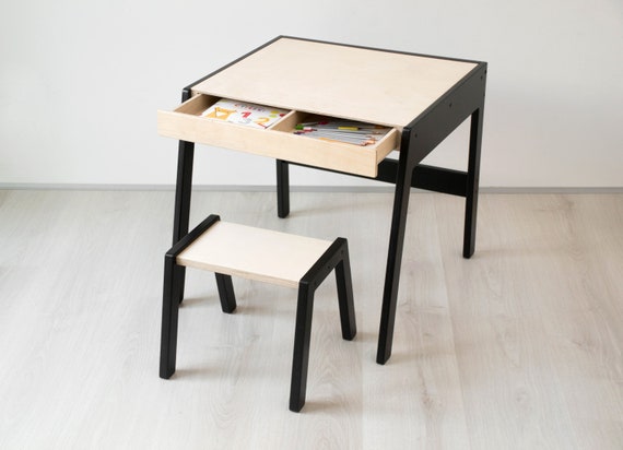 kids table with drawer