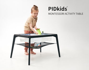 Sensory Table - Outdoor & Indoor Toddler Play Table - Kids table - 2in1 Montessori Activity Table, for 1,5 to 8 years