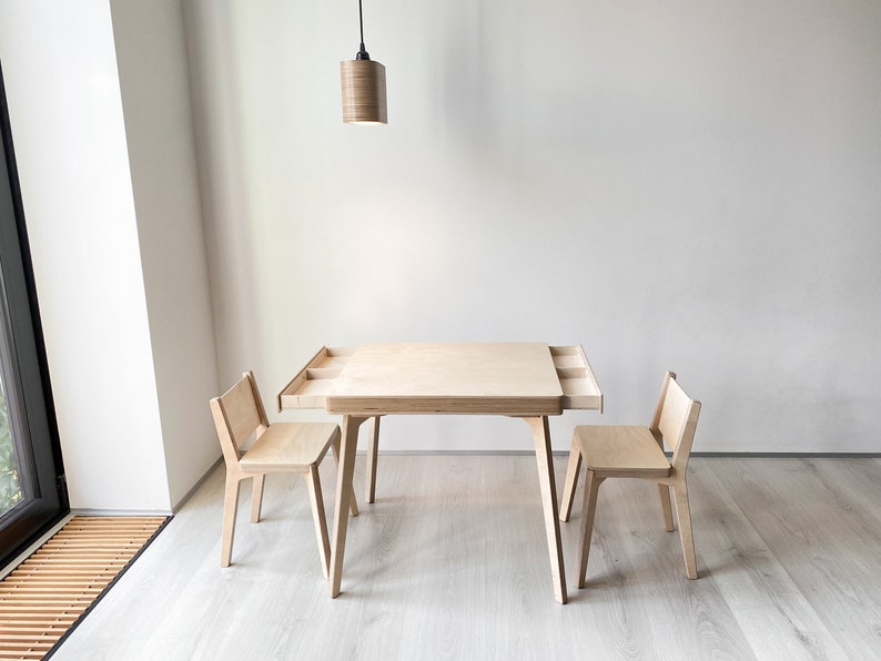 Table for TWINS With 2 Chairs and 2 Drawers for 15 to 8 - Etsy