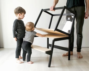 Wandelbarer Lernhocker für Zwillinge: Turm Birkensperrholz CV2 21