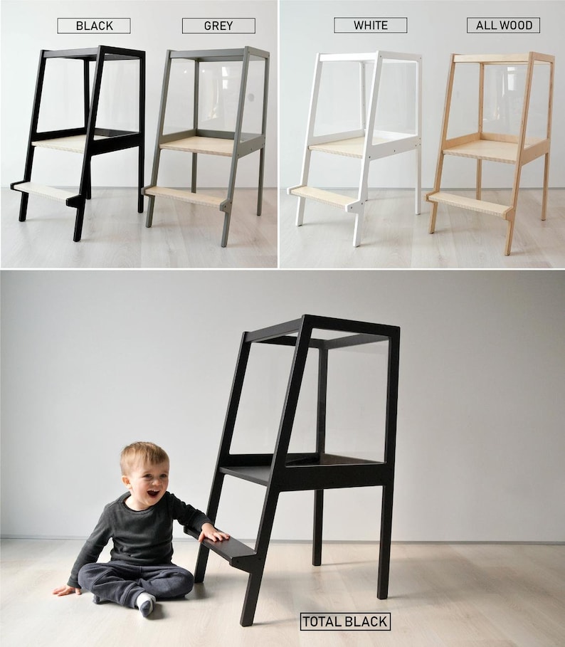 Convertible Helper Tower Сompact edition Super Light and Small, Learning Stool CV 12, PIDkids image 10